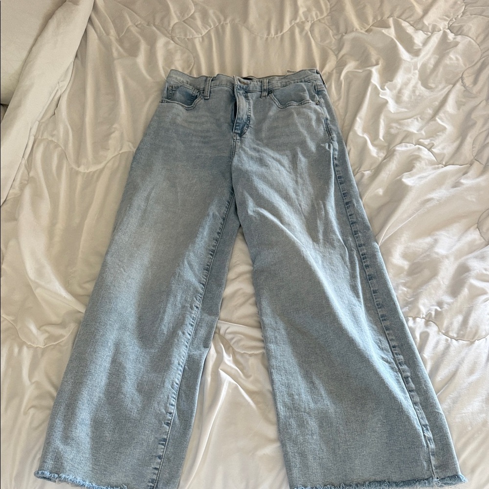 Banana Republic Light Wash Wide-Leg Jeans